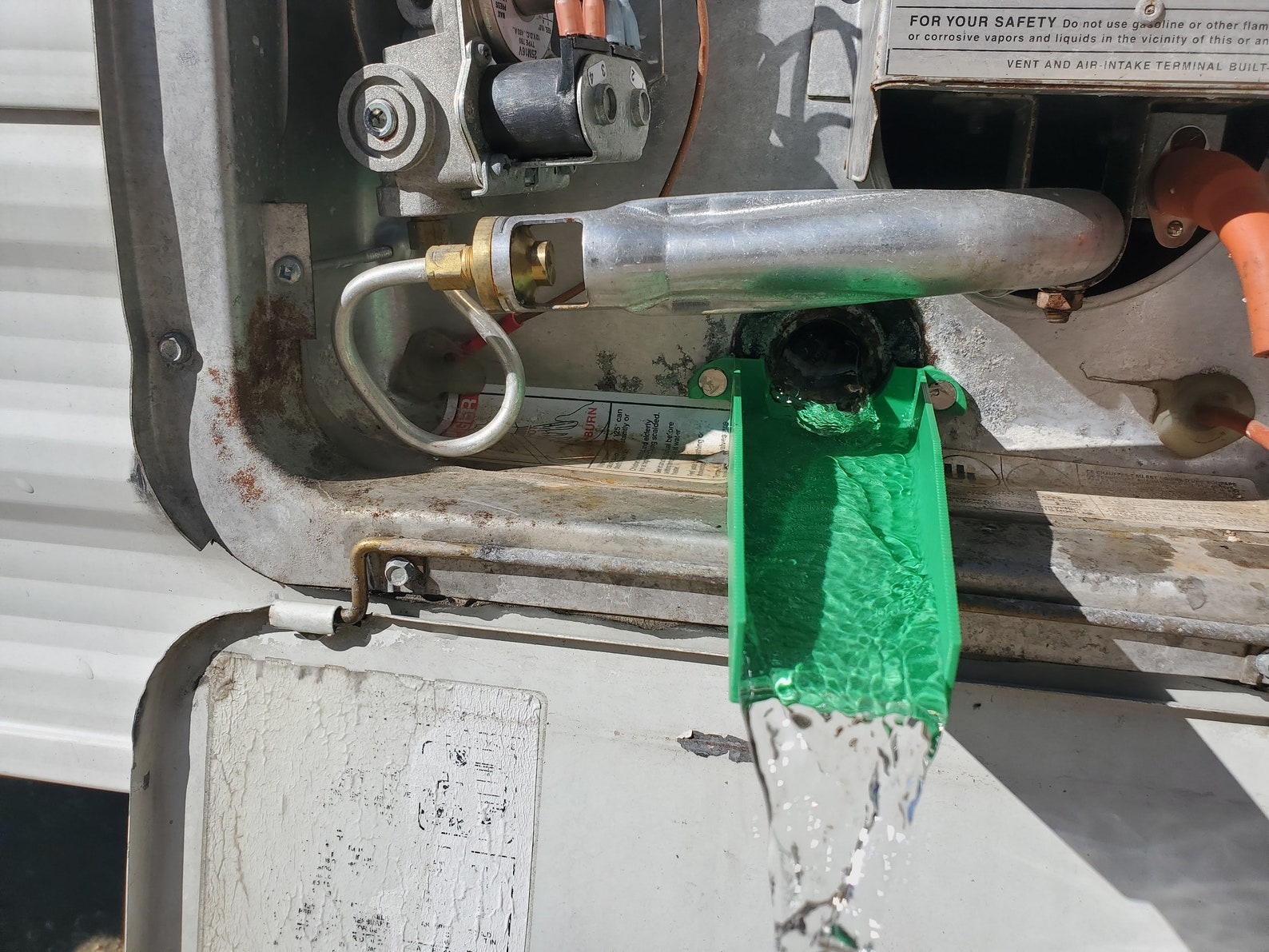 RV Travel Trailer Camper Water Heater Drain Funnel for Etsy
