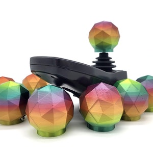 Wheelchair Powerchair Kids or Adults Silky Rainbow GeoDome Replacement Joystick Knob image 1