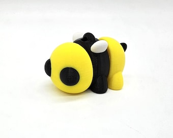 Bumble Bee Keychain Flexy Articulated Moving 3D printed fidget toy sensory item