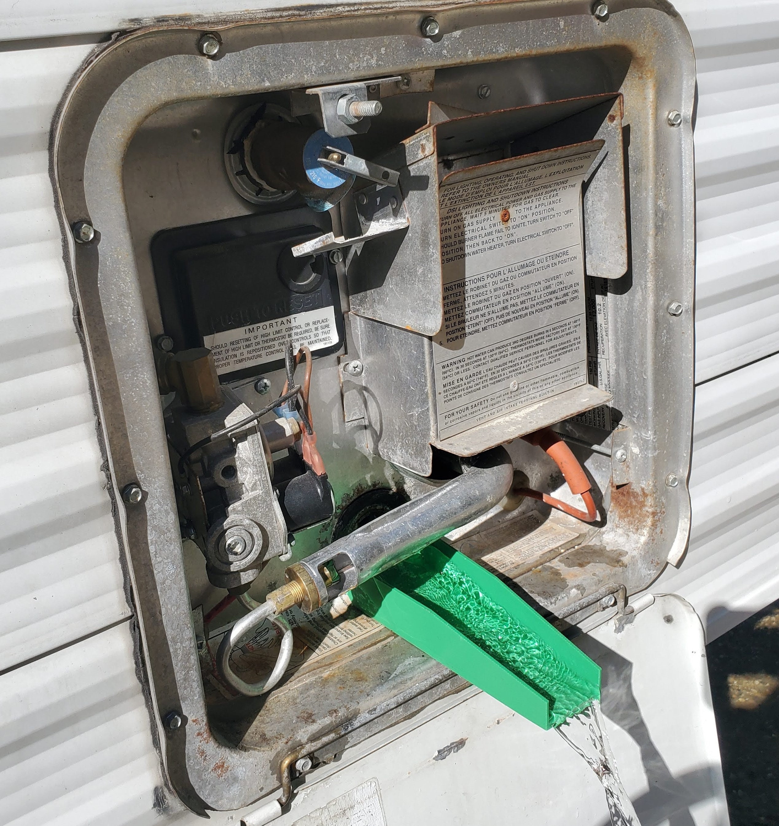 RV Travel Trailer Camper Water Heater Drain Funnel for Etsy