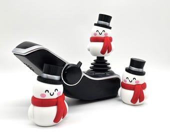 Snowman Christmas Holiday Power Wheelchair Accessory Replacement Joystick Knob