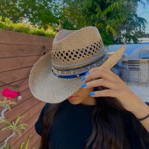 blue blue blue cowboy hat