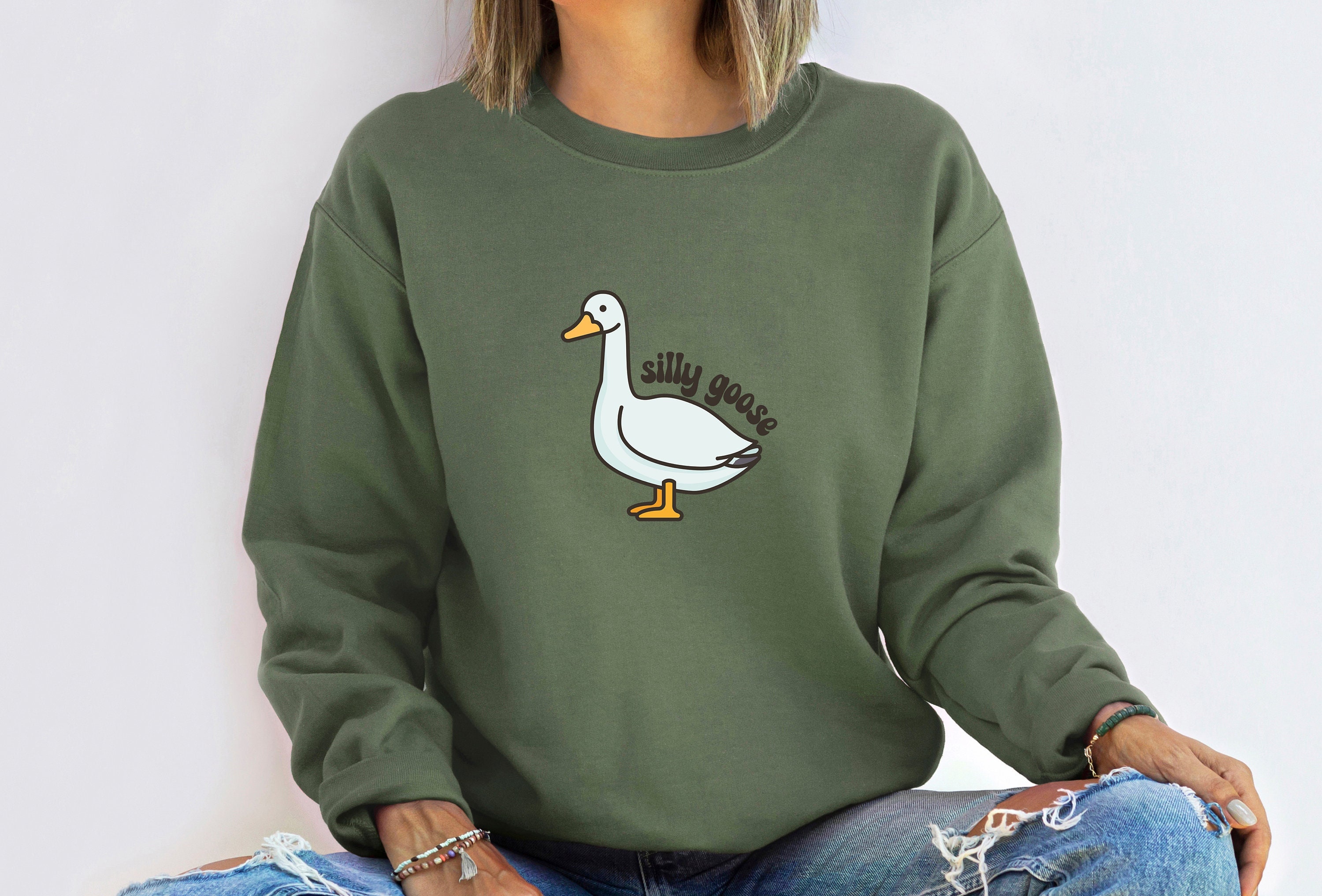Discover Silly Goose Sweatshirt, Silly Goose University Sweatshirt