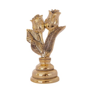 Tulppatroon Trinket, islamitisch beeldje, islamitische woondecoratie, woord van Tawhid geborduurd, islamitisch geschenk, cadeau voor moslim