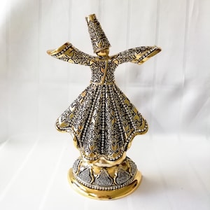 Whirling Dervish Figure, Damascus Mevlevi, Rumi, islamic  Gift.