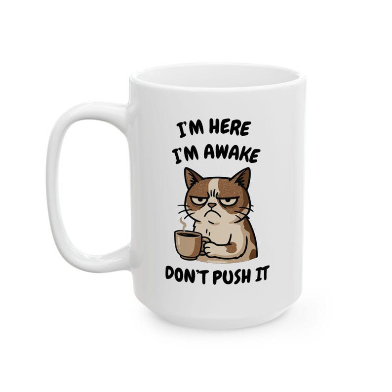 Grumpy For Tea Grumpy Cat Coffee Mug Funny Ceramic Tea Cup Humor Pet Gift Birthday ...