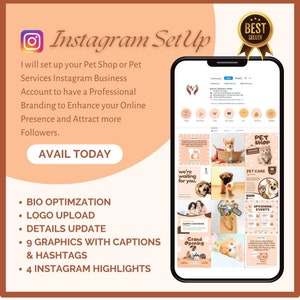 Pet Store Instagram Setup: Branding & Graphics
