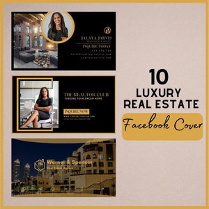Luxury Real Estate Facebook Cover, Real Estate Facebook Cover, Real Estate Branding, Real Estate Banner, Real Estate Templates