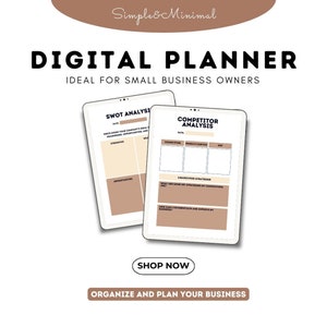 Small Business Planner, Small Business Printable Planner, Online Business Planner, Startup Business Planner, Business Coach Planner, Etsy