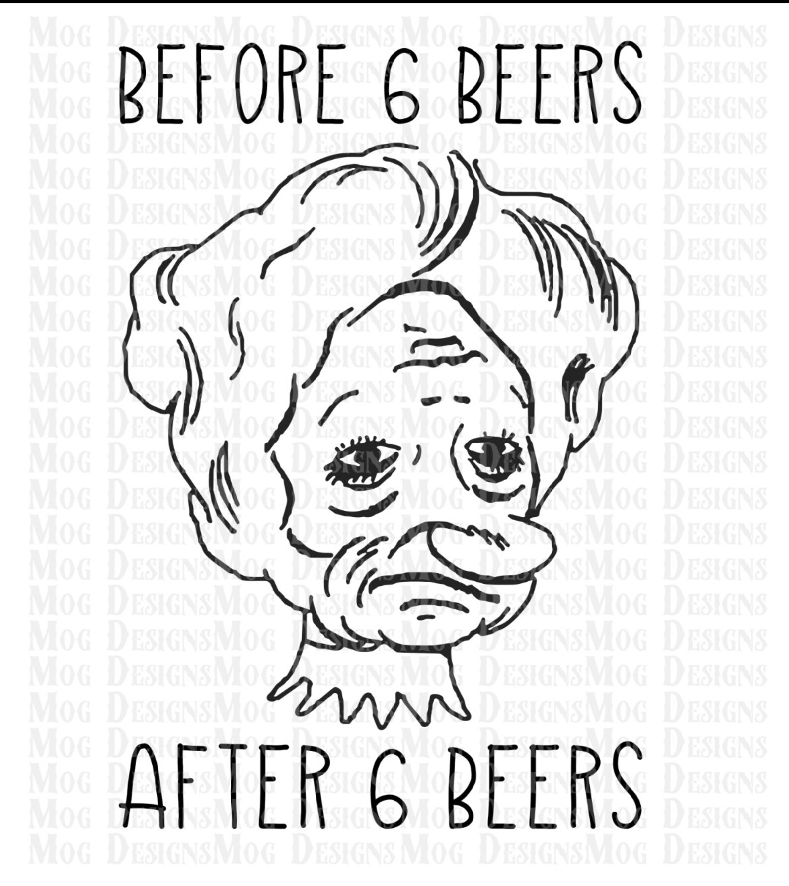 Before and After 6 Beers PNG File Etsy