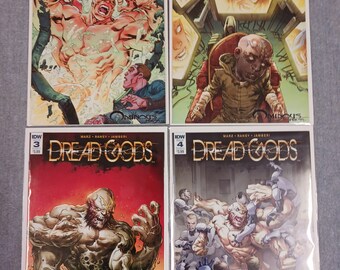 Dread Gods, komiksy nr 1-4, kompletna seria książek pierwszych