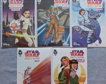 スターウォーズ：フォース・オブ・デスティニー、ワンショットシリーズのコミック5冊、完全シリーズ