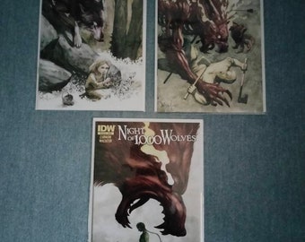 Noc 1000 Wilków, komiksy nr 1-3, seria kompletna