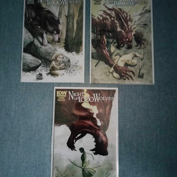 Night Of 1,000 Wolves, Comic Books #1-3, Complete Series