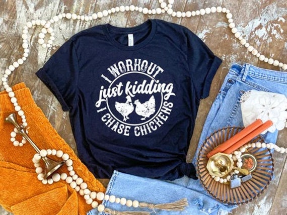 Chasing chicken shirt Clearance