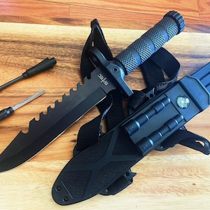 Stainless Steel Hunting Knife: 12.75&quot; Survival Knife with ABS Sheath