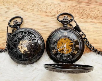 Pocket Watch Steampunk Luxury Steampunk Fob Watch Steampunk Deluxe
