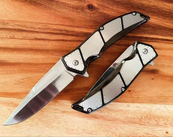 9.5" Luxury Tactical Red Folding Spring Assisted Hunting Outdoor Pocket Knife
