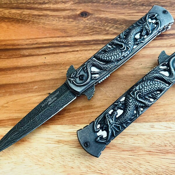 Silver Pocket Knife Etsy