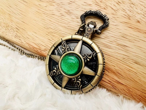 Emerald pocket clearance watch