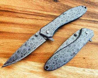 7" Luxury Multi-Colored 440 Stainless Spring Assisted Open Blade Folding Pocket Knife
