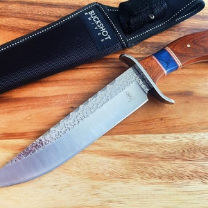 12&quot; Luxury Stainless Steel Full Tang Hunting Knife W/ Wooden Handle Survival Knife