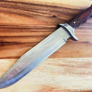 15&quot; Luxury Stainless Steel Full Tang Hunting Knife W/ Wooden Handle Survival Knife