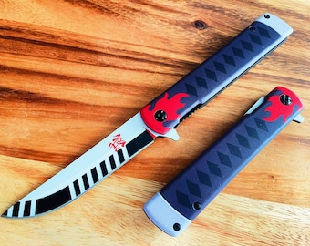 Anime Sword Pocket Knife, Spring Assisted EDC Blade