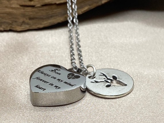 Minicremation Collana Con Ciondolo Portacenere A Forma Di Corna Di Cervo – Gioiello Commemorativo Personalizzabile In Acciaio Inox