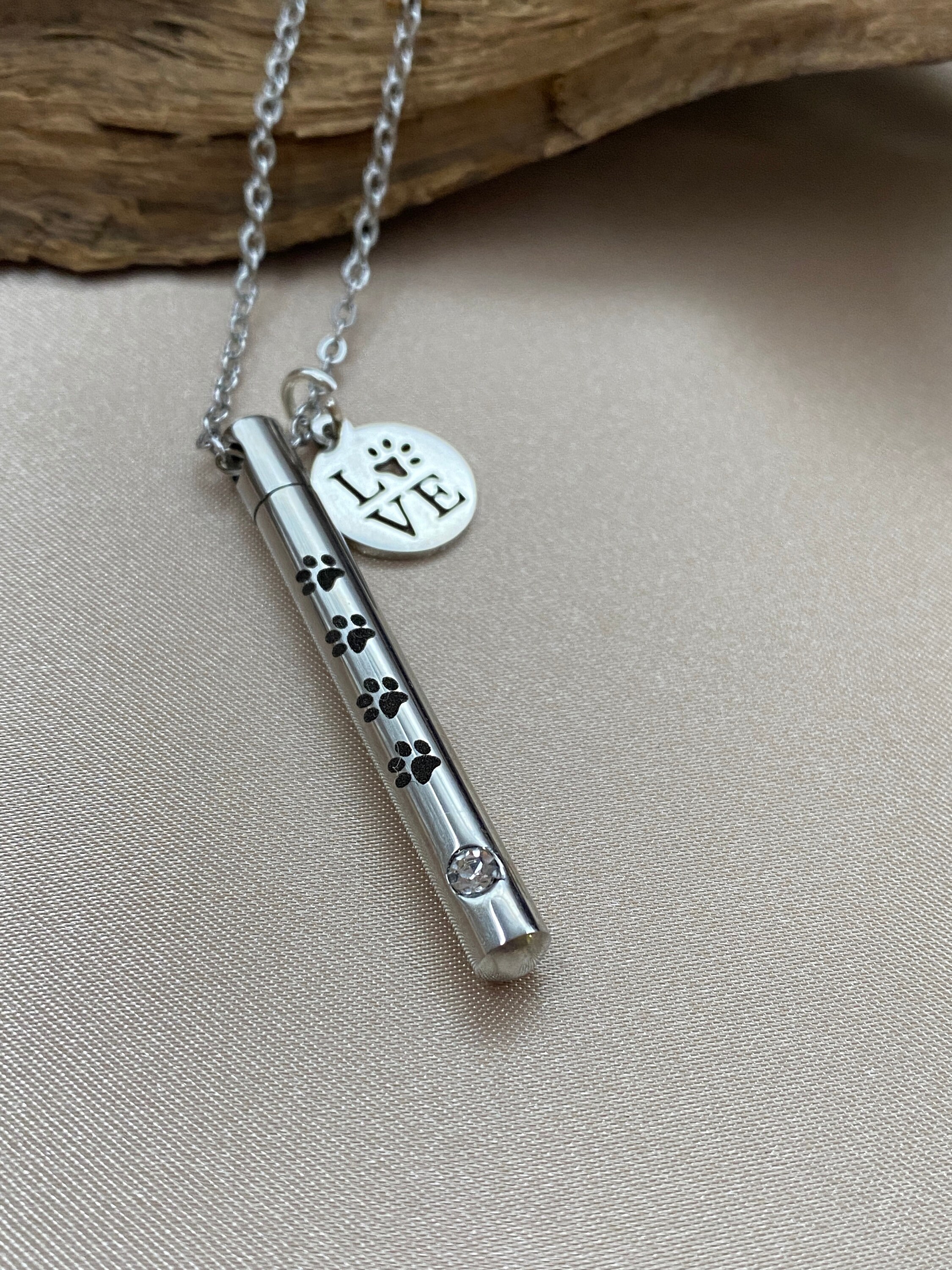 Personalized Pet Cremation Necklace Pet Cremation Necklace Etsy