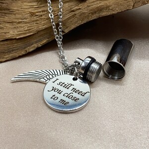 Cremation Necklace for ashes - memorial urn jewelry - Remembrance Locket - Celebration of Life