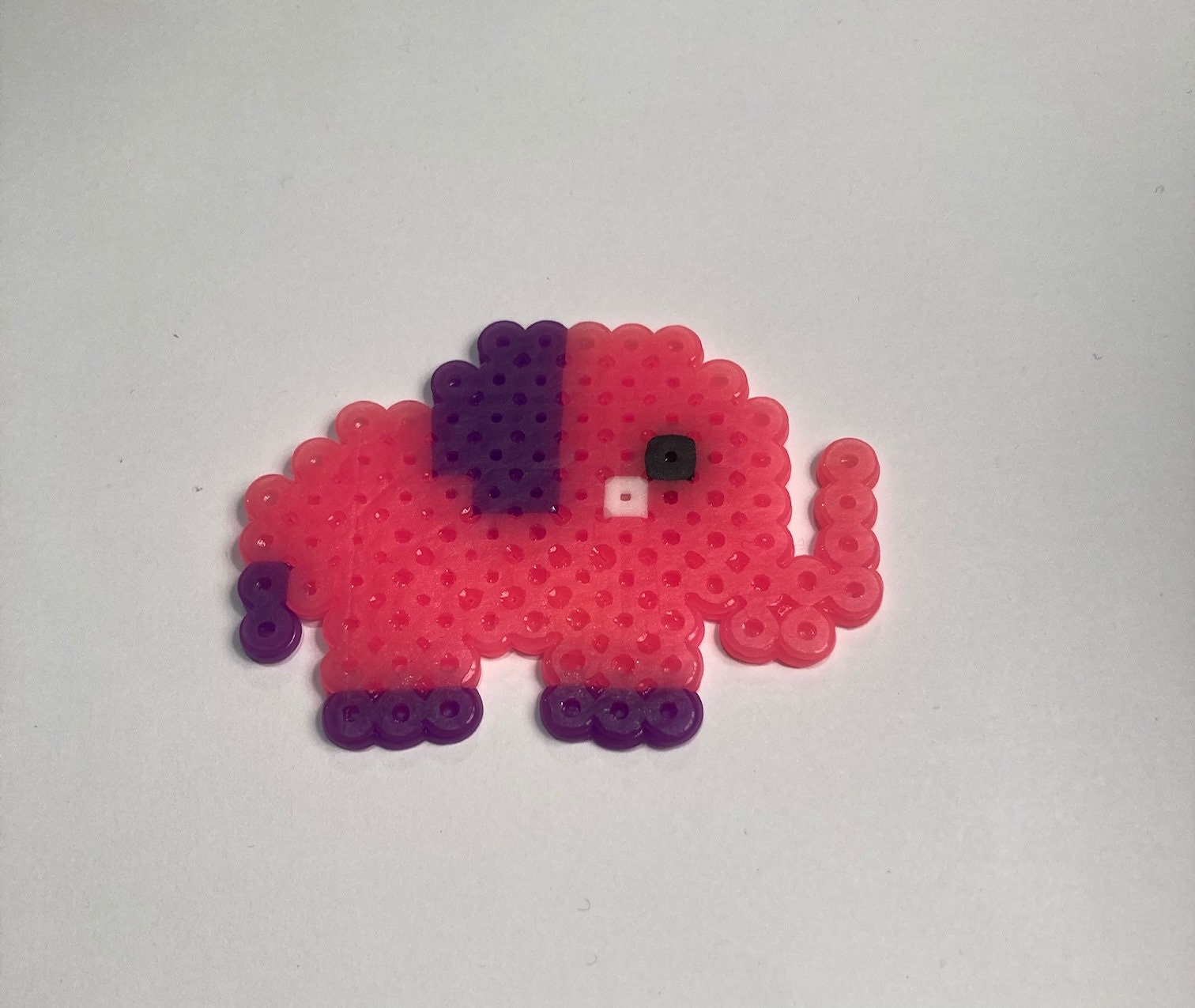 Colorful Perler Bead Elephant | Etsy