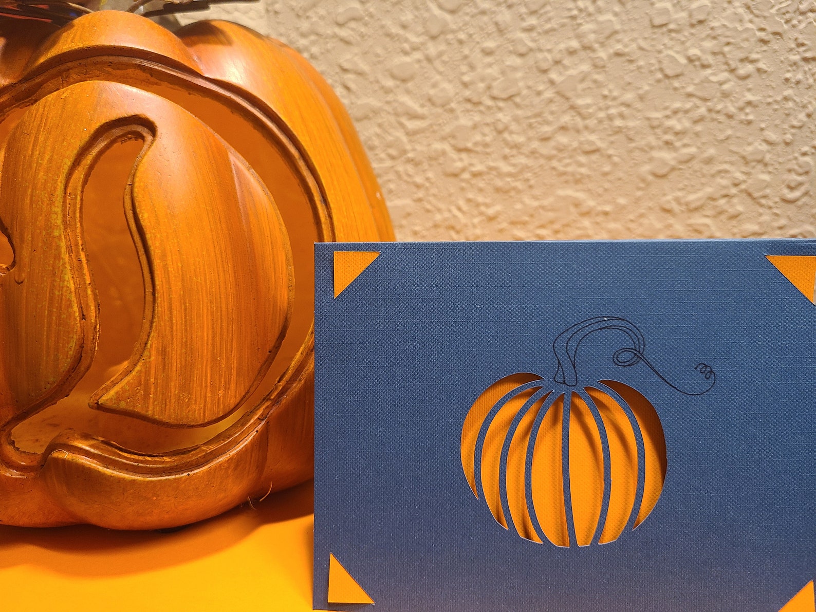 Halloween Kürbis Kürbis karte Halloween Deko Halloween | Etsy