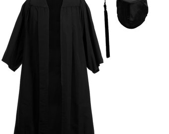 Unisex Economy Academic Gown and Mortarboard Cap Scarlet