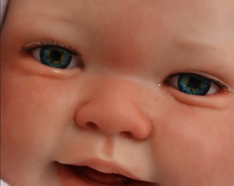 NEW REBORN 2024 Baby Blue Eyed Boy Doll Child's Safe Upto 7lbs LIfelike Box Opening Established Artist SUNBEAMBABIESDAN (outfit varies)