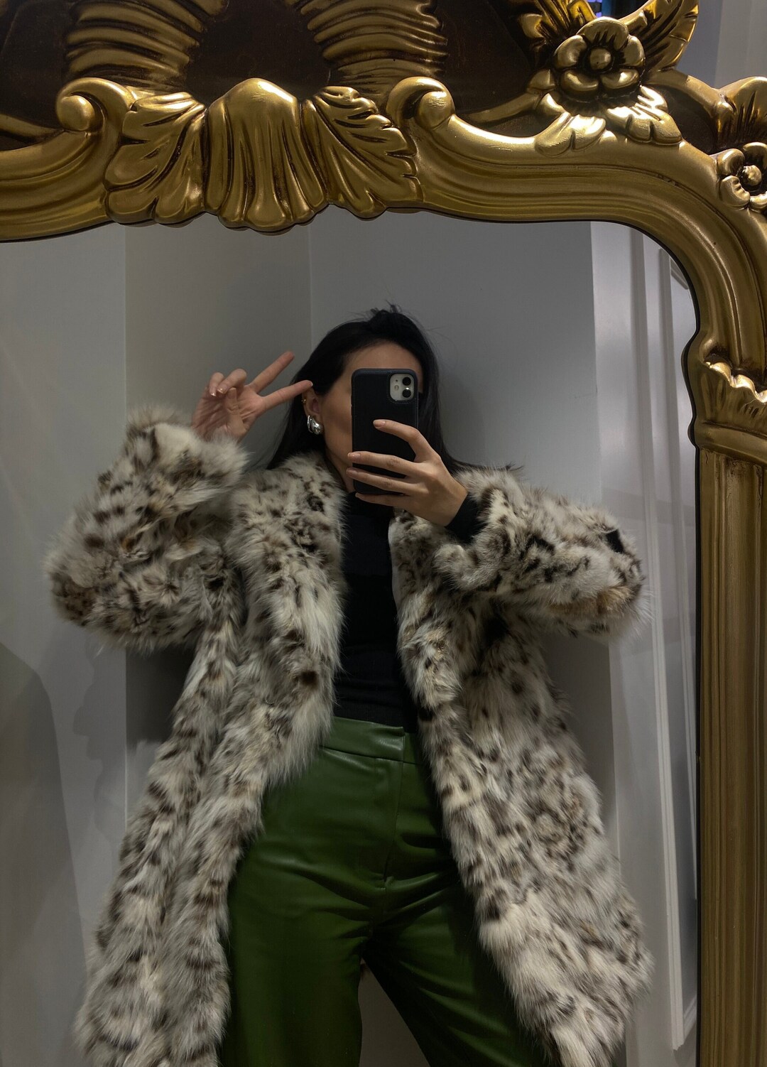 Limited Edition premium Wild Cat Fur Coat Onlt 1 Stock Etsy