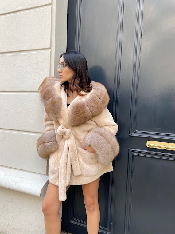 Plus size fur coats deals cheap