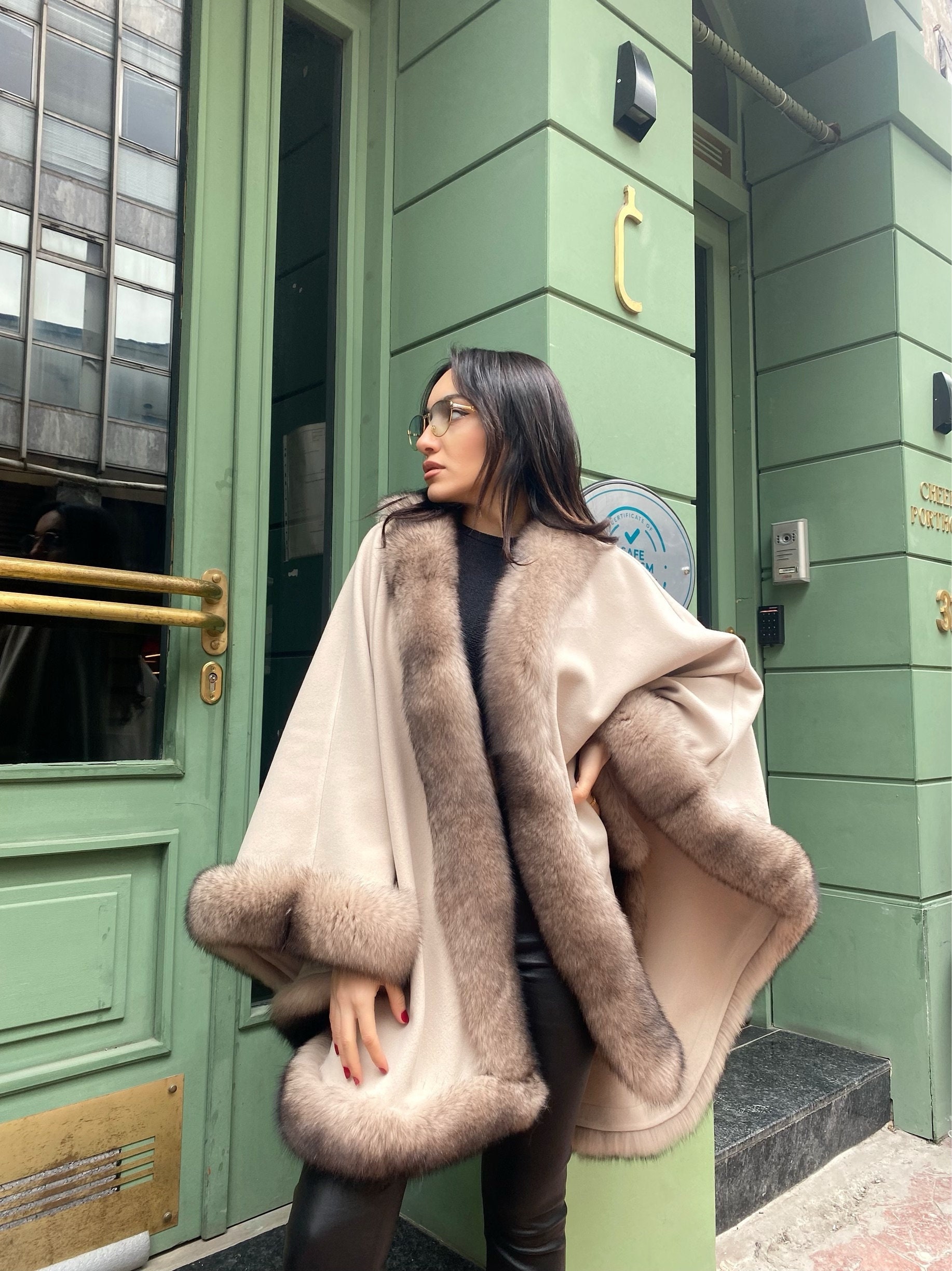 Super 140s SHAWL COLLAR CAPE COAT | gkcsu.org