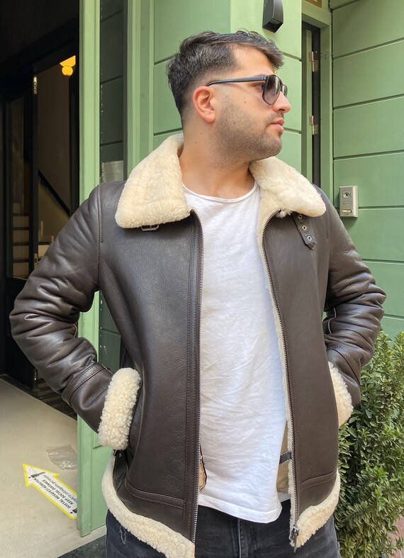 Matte leather top jacket mens