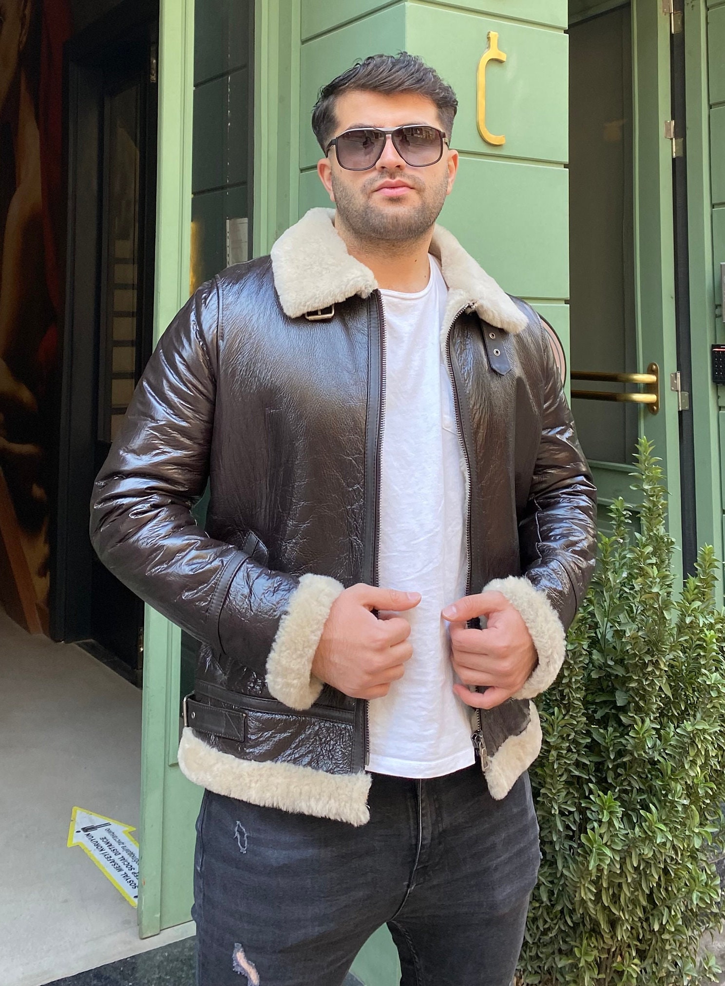 Conor mcgregor hotsell leather jacket