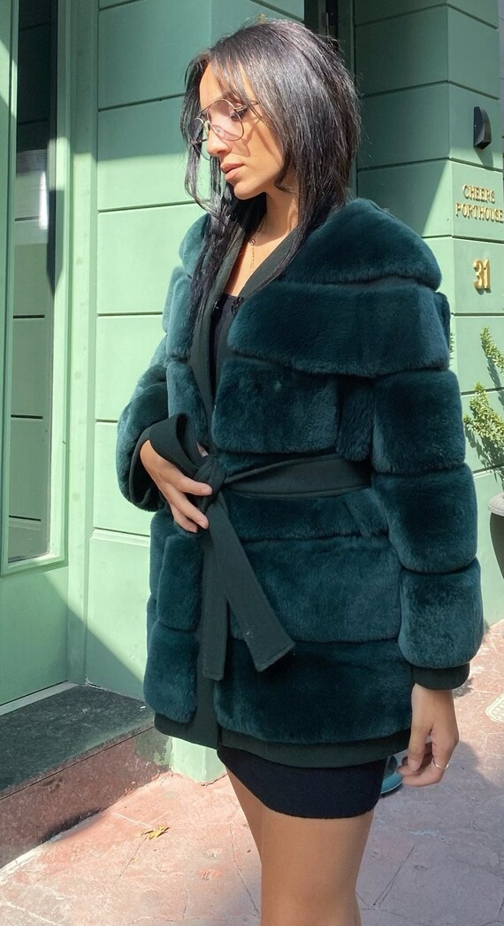 Orylag Green Women S Jacket Real Fur Australia Orylag Green Women S Jacket Real Fur, Real Fur Coats Turkey