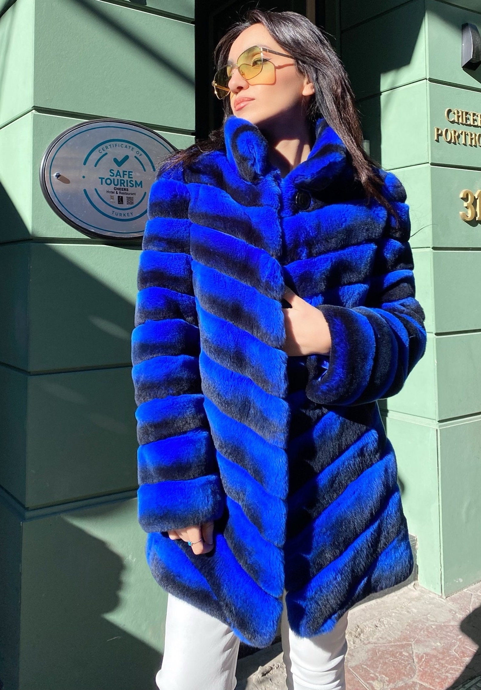 Fur Coats Women Rabbit Fur Coat Real Fur Coat Fur Jacket Etsy