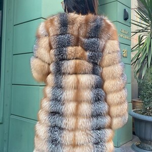 Fox Fur Coat Women's Long Winter Transformer Jacket Short or Long ...