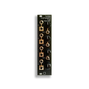 SetonixSynth Noise Complaint Quad Normalized Attenuator - Passive Eurorack 6hp Black Panel