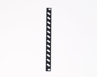 2hp Black Vented Blank Panel - Eurorack Modular SetonixSynth