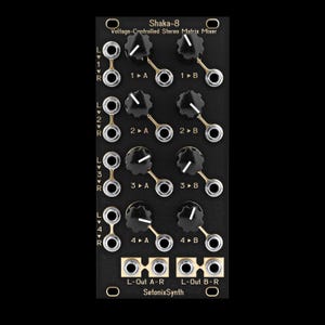SetonixSynth Shaka-8 Voltage Controlled Stereo Matrix Mixer - 12hp VCA Eurorack Modular