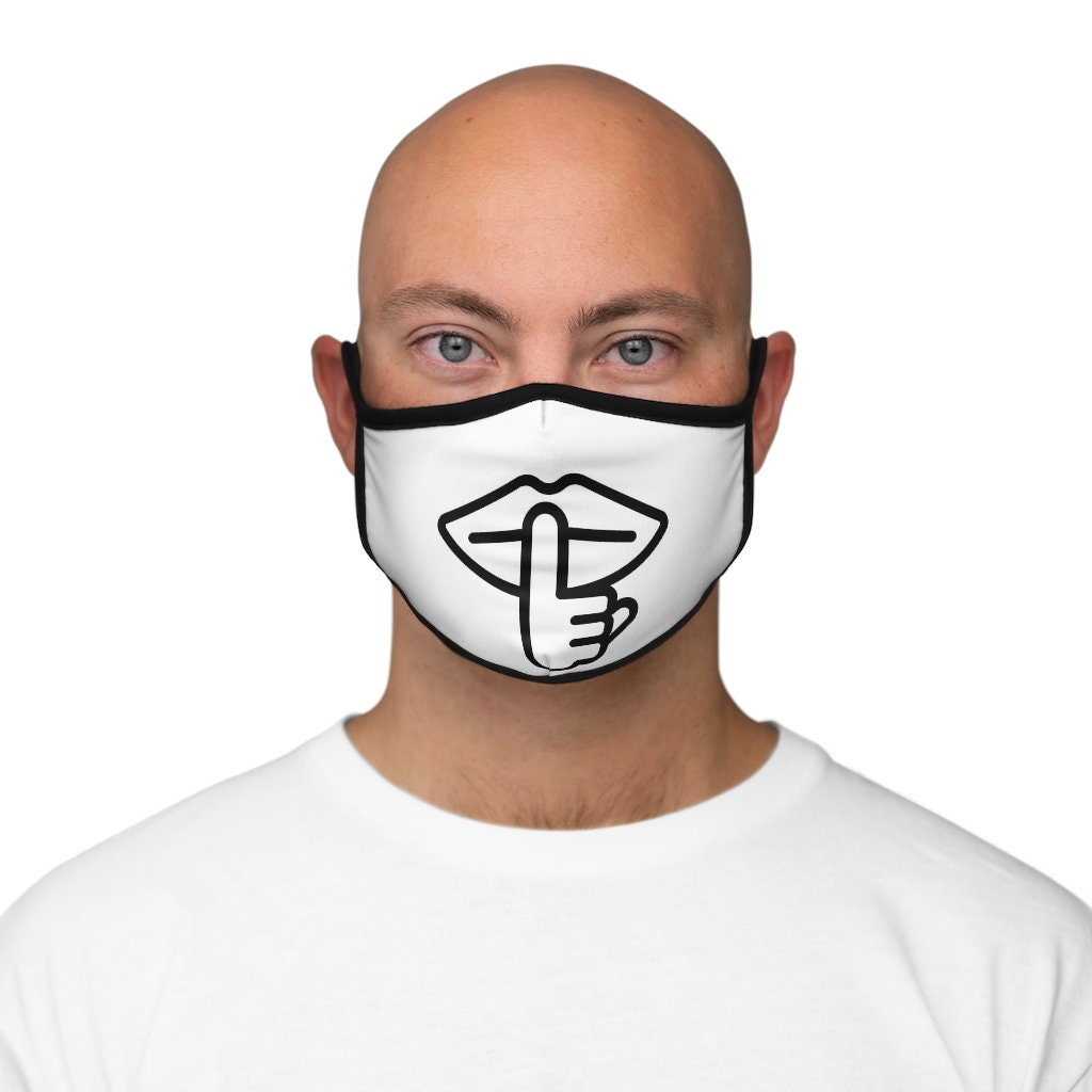 Hush Fitted Polyester Face Mask Etsy