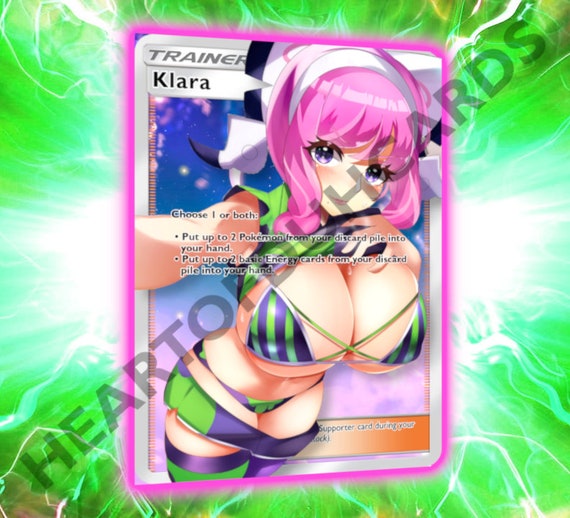 Custom Pokemon Klara ORICA Full Art HOLO Card 1 HANDMADE Etsy