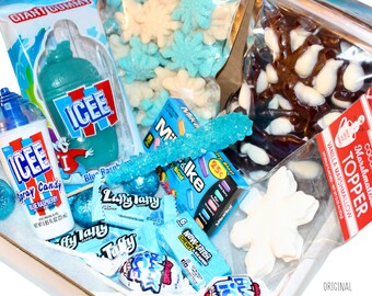 Custom CANDY box ~ New Item ~ Our Winter Themed ICE BOX is now available for purchase on our quality online candy shop!  Only on Etsy ~
