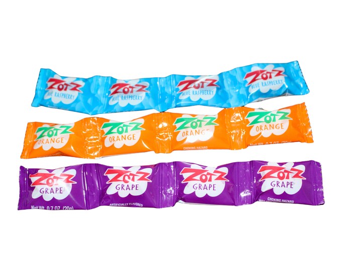 Zotz Original Fizz Candy~ Assorted Flavors~ Variety Pack of 12 ~Original Candy Classic Candy ~Old Fashioned Old time Candy ~Gift ideas ~Etsy